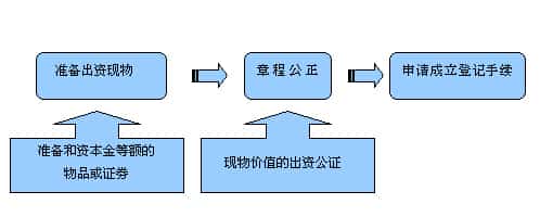 现物出资注册方式